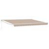 vidaXL Vetoutuva markiisi Beige 400 &times; 300 cm Polyesteri
