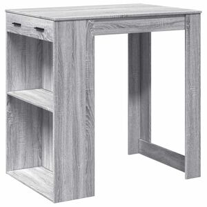 vidaXL Baarip&ouml;yt&auml; harmaa Sonoma 102x70x103,5 cm tekninen puu