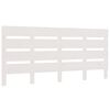 vidaXL Sängynpääty valkoinen 120x3x80 cm täysi mänty