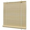 vidaXL Rullaverho bambu 100x220 cm luonnollinen
