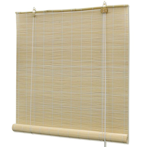 vidaXL Rullaverho bambu 100x220 cm luonnollinen