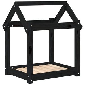 vidaXL Koirans&auml;nky musta 61x50x70 cm t&auml;ysi m&auml;nty
