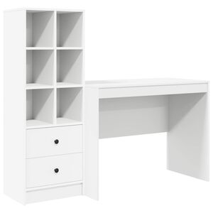 vidaXL P&ouml;yt&auml; Valkoinen 145.5 x 50 x 127 cm 2 kpl