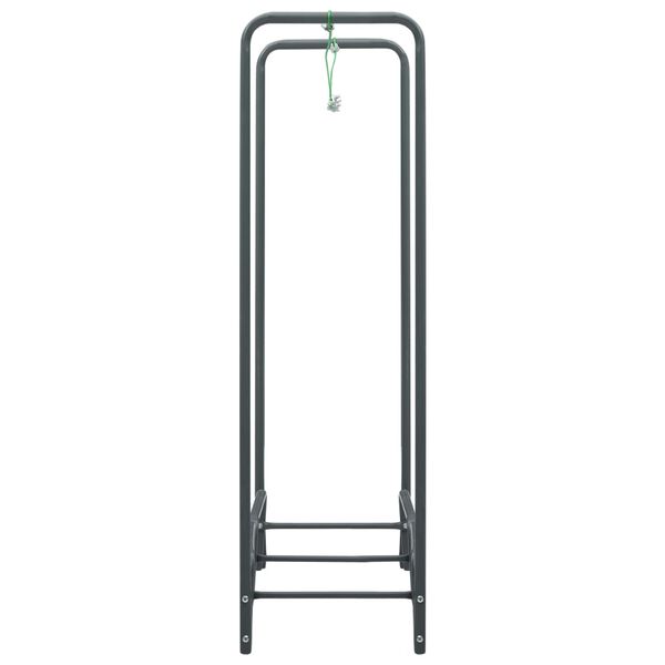 vidaXL Polttopuuteline antrasiitti 120x35x120 cm ter&auml;s