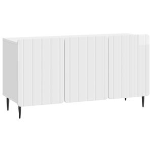 vidaXL TV-kaappi Korkeakiiltoinen valkoinen 99 x 34,5 x 52 cm