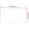 vidaXL Sein&auml;kiinnitteinen magneettitaulu musta 40x20 cm lasi