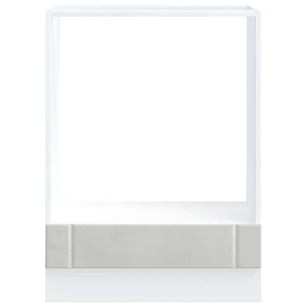 vidaXL Uunikaappi Lucca betoninharmaa tekninen puu