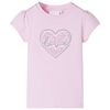 Lasten T-paita vaalea pinkki 104