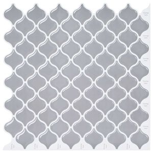 vidaXL Lanturn-laatta 50 kpl Harmaa 27 x 27 cm Polyuretaani ja PET