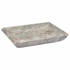 vidaXL Pesuallas harmaa 50x35x10 cm marmori