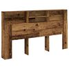 vidaXL P&auml;&auml;tylevykaappi vanha puu 180x19x103,5 cm tekninen puu