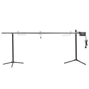 vidaXL Automaattinen grillivarras ruostumaton ter&auml;s 207x45x81 cm