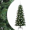 vidaXL Tekokuusi joulupalloilla 120 cm 150 LEDi&auml; L&auml;mpim&auml;n Valkoinen