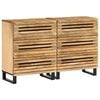 vidaXL Senkit 2 kpl 60x34x75 cm t&auml;ysi karkea mangopuu
