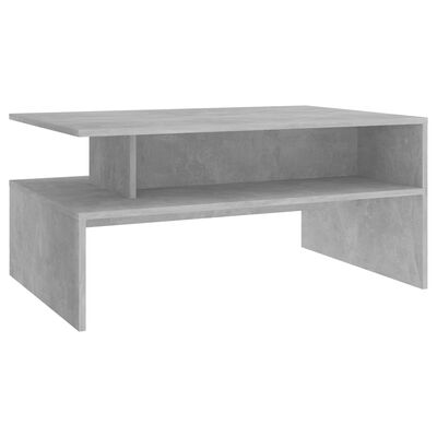 vidaXL Sohvapöytä betoninharmaa 90x60x42,5 cm lastulevy
