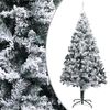 vidaXL Tekojoulukuusi lumihuurteella vihre&auml; 240 cm PVC