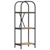 vidaXL Kirjahylly 3 tasoa 40 x 30 x 109 cm Tekninen puu Artisan tammi