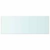 vidaXL Hyllyt 2 kpl kirkas lasi 80x30 cm