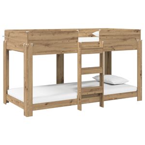 vidaXL Kerross&auml;nky Lapset Artisan tammi 100 x 200 cm Tekninen puu