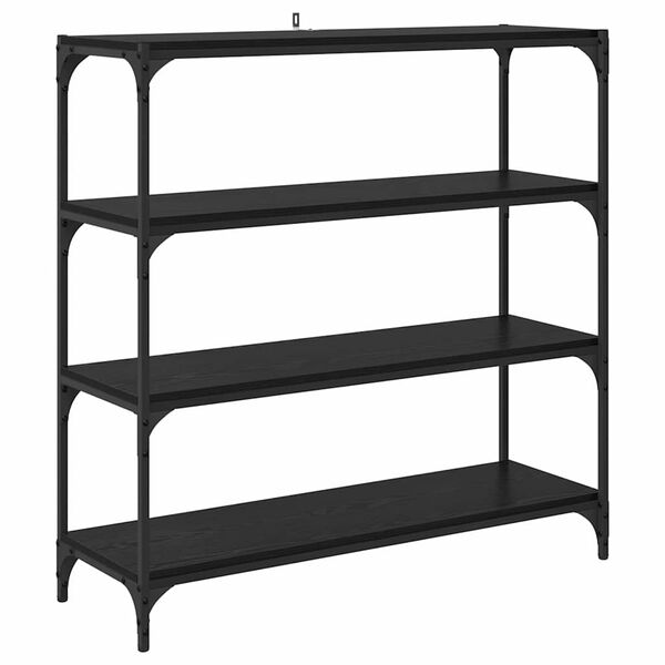 vidaXL Kirjahylly Musta tammi. 100 x 33 x 100 cm