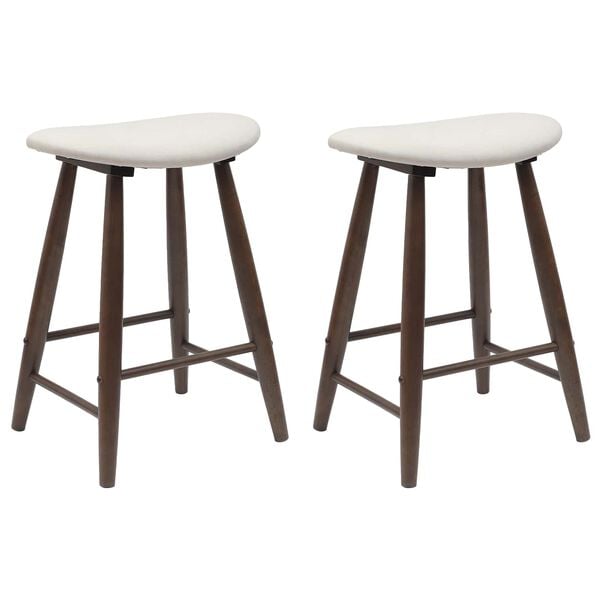 vidaXL Ruokatuolit 2 pcs Vaaleanruskea 46 x 37 x 63 cm