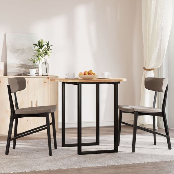 vidaXL Pöytälevy pyöreä Ø80x2 cm täysi akasiapuu