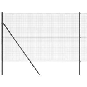 vidaXL Aitalatu Harmaa 50 x 1,5 m (16 x 16 mm verkko) Ter&auml;s ja PVC