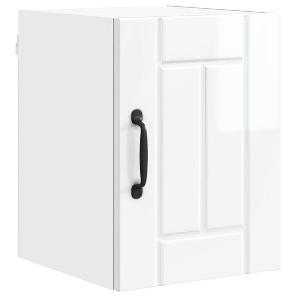 vidaXL Keitti&ouml;kaappi Korkean kiillon valkoinen 30 x 31 x 40 cm
