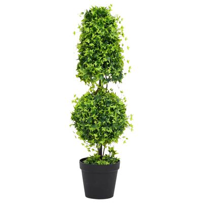vidaXL Tekokasvi puksipuu ruukulla vihreä 100 cm
