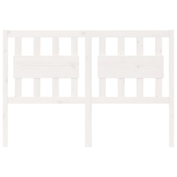 vidaXL S&auml;ngynp&auml;&auml;ty valkoinen 145,5x4x100 cm t&auml;ysi m&auml;nty