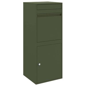 vidaXL Pakettipostilaatikko Oliivinvihre&auml; 41 x 38 x 103 cm Ter&auml;s