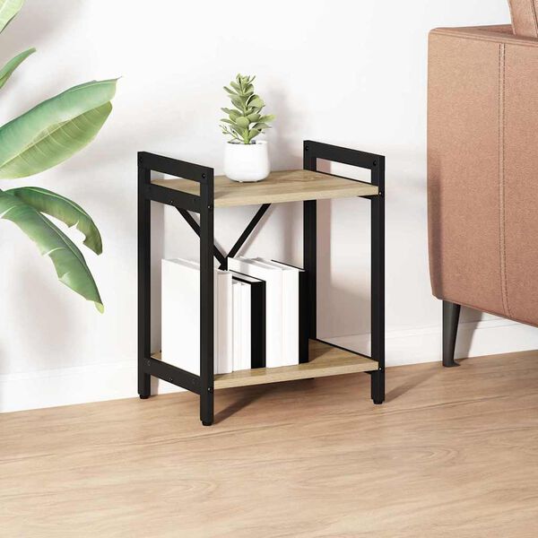 vidaXL Kirjahylly Sonoman tammi 40 x 30 x 50 cm Tekninen puu