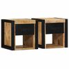 vidaXL Y&ouml;p&ouml;yt&auml;kaapit 2 kpl 40x35x40 cm Massiivipuuta mango