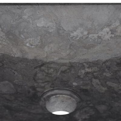 vidaXL Pesuallas musta 40x40x10 cm marmori