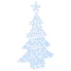vidaXL Joulukuusi 100 LED-valoilla Kylm&auml; valkoinen 122 cm Akryyli