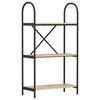 vidaXL Kirjahylly 3 tasoa 60 x 30 x 109 cm Tekninen puu Sonoman tammi