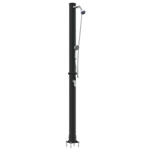vidaXL Ulkoilma-aurinkosuihku 20 l PVC ja alumiini Musta