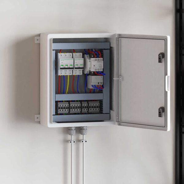 vidaXL Ohjauskabinetti Harmaa 47 x 20 x 60 cm ABS-muovi