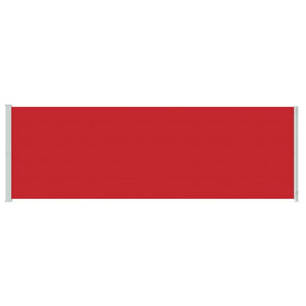 vidaXL Terassin sis&auml;&auml;nvedett&auml;v&auml; sivumarkiisi 200x600 cm punainen