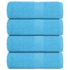 vidaXL Pesupyyhkeet SAMMAKO 4 kpl turkoosi 30x30 cm 360 gsm