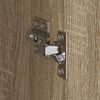 vidaXL Vaatekaappi ovella 2 pcs Sonoma 50 x 50 x 200 cm Tekninen puu