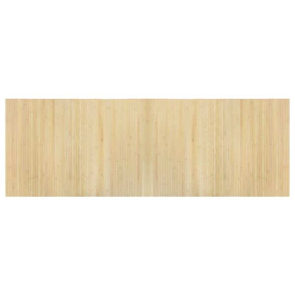 vidaXL Matto suorakaide vaalea luonnollinen 70x200 cm bambu