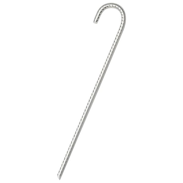 vidaXL Telttatapit 12 kpl 37 cm &Oslash;10 mm galvanoitu ter&auml;s