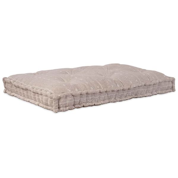 vidaXL SOfia-tyyny Vaaleanruskea 120 x 80 x 12 cm kangas