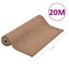 vidaXL Keinonurmi nastoilla 20x1,33 m beige