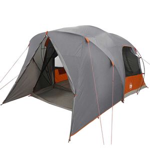 vidaXL Dome-teltta 6-henkiselle Harmaa ja oranssi 500 x 314 x 206 cm