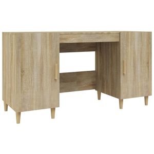 vidaXL Ty&ouml;p&ouml;yt&auml; Sonoma-tammi 140x50x75 cm tekninen puu