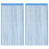 vidaXL Naruverhot 2 kpl vaaleansininen 100x250 cm