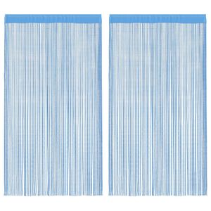 vidaXL Naruverhot 2 kpl vaaleansininen 100x250 cm
