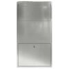 vidaXL Pakettipostilaatikko Hopea 44 x 22 x 82 cm Galvanoitu ter&auml;s